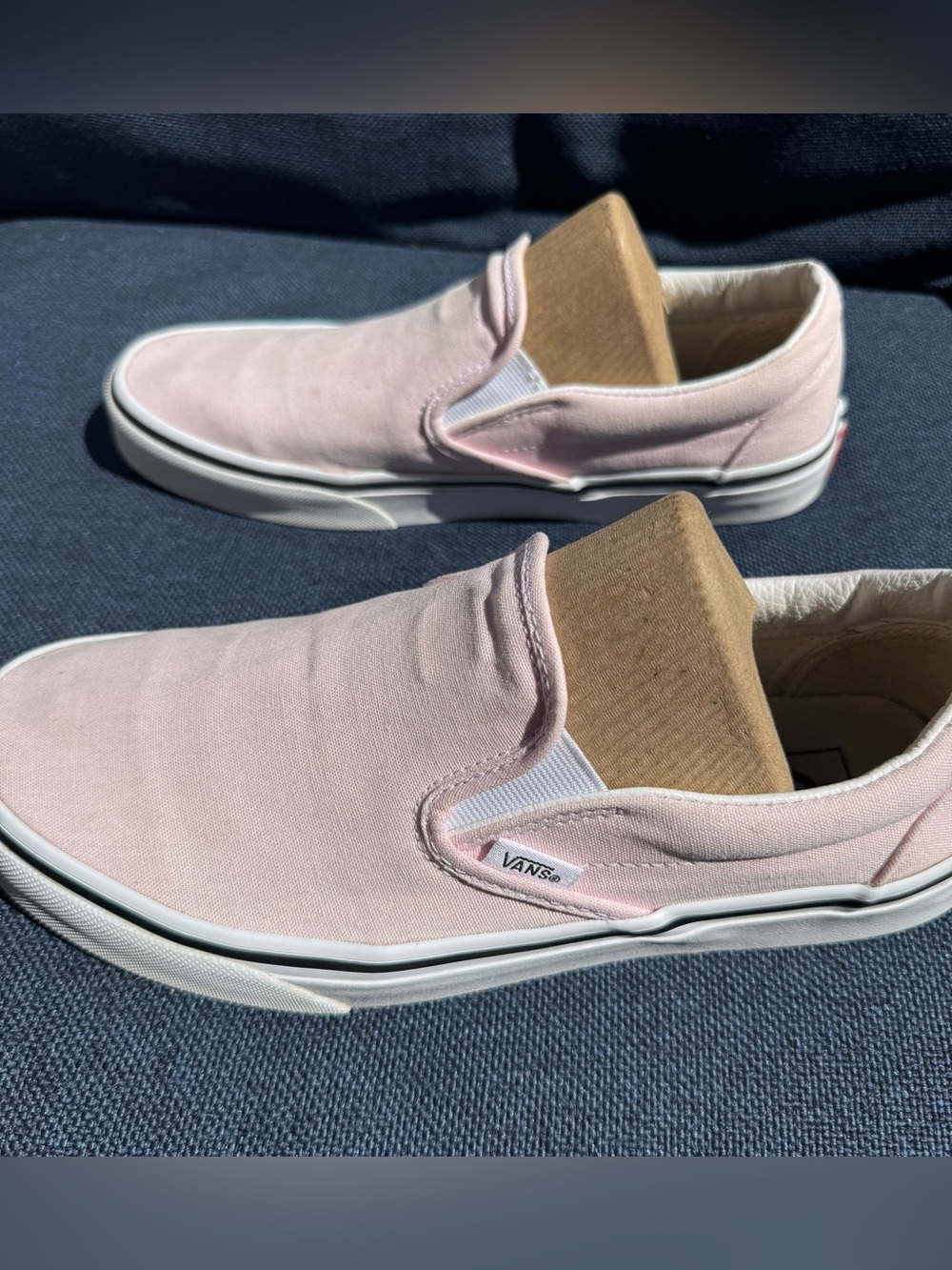 Vans Pink Slip-On Canvas Sneakers - Picture 7 of 9